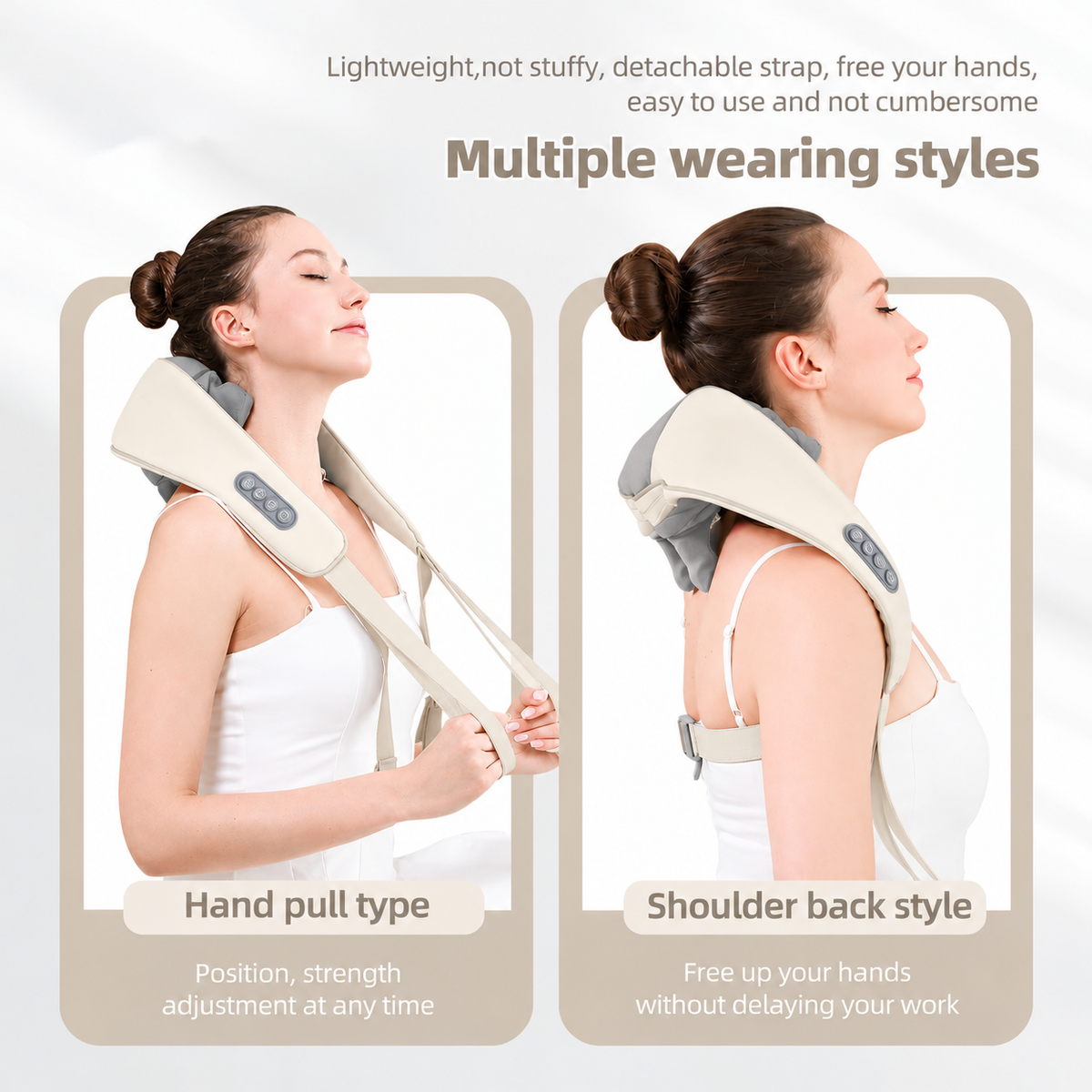 Shiatsu Neck, Shoulder & Back Massager – Hands-Free