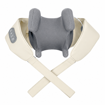 Soltia shiatsu neck and shoulder massager with padded crossed straps